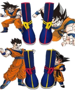 Dragon Ball Super Saiyan Shoes Son Goku Cosplay Long Boots